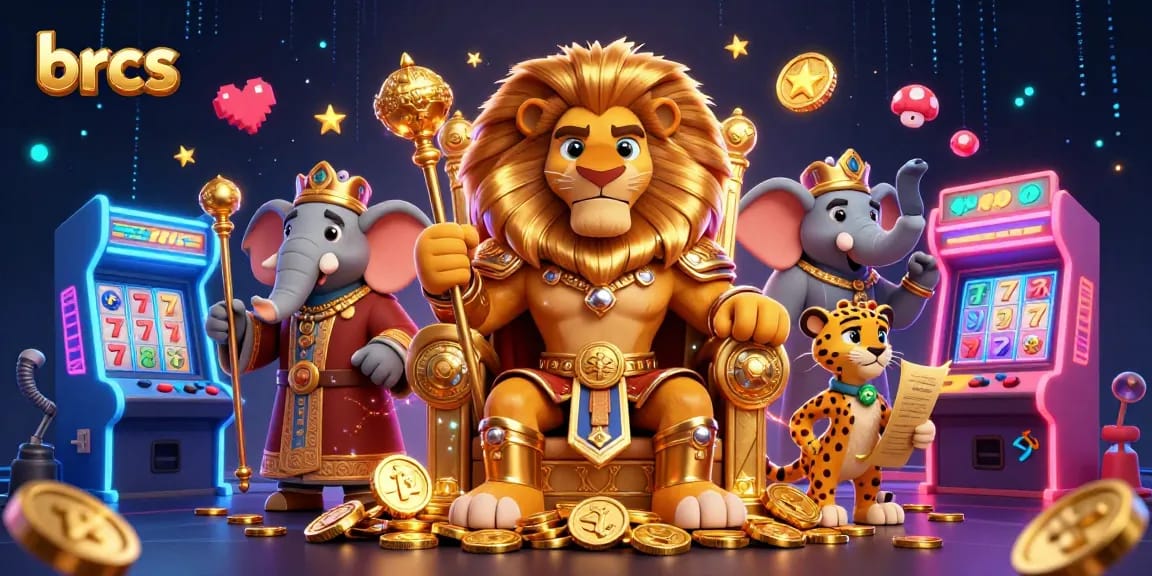 Experience the vibrant world of brcs with a king, advisor, and messenger in a casino setting, showcasing winning strategies.