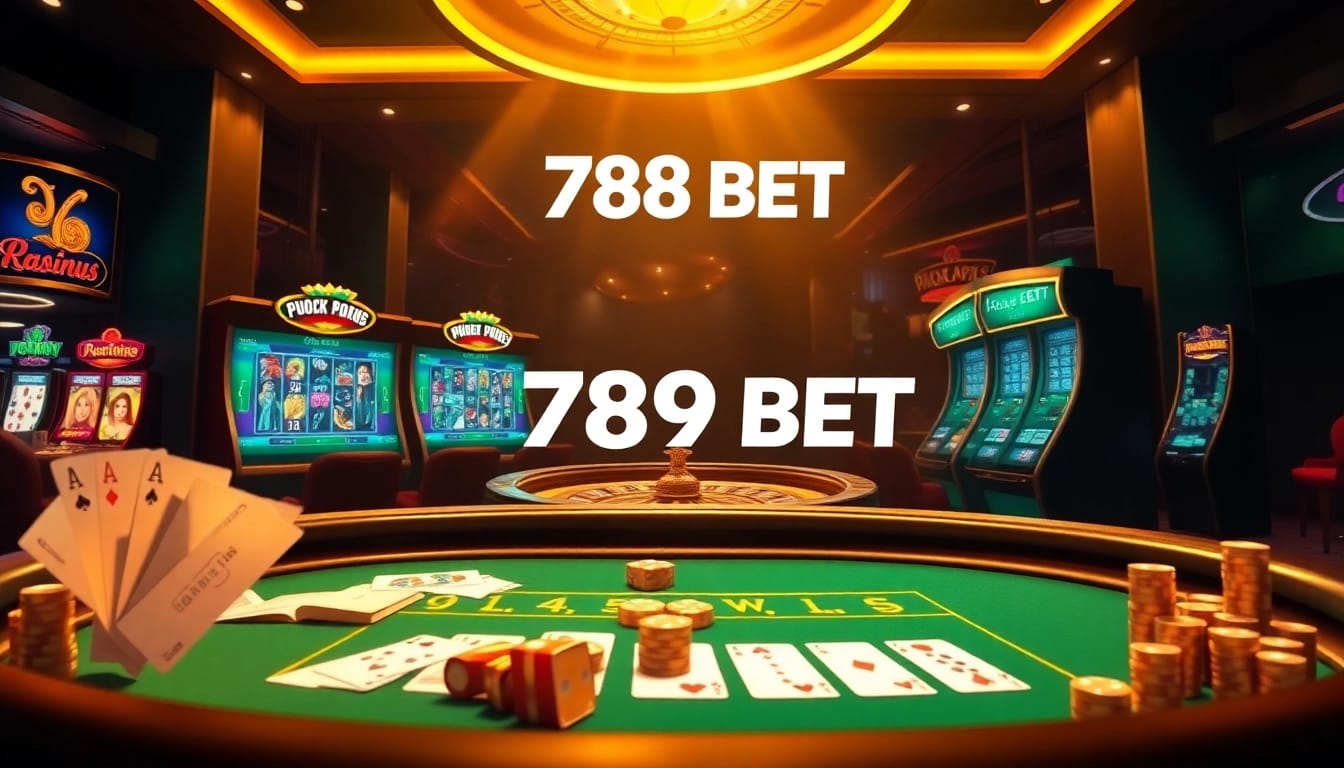 Play vibrant games at 789 BET with luxurious casino tables and exciting online interfaces.