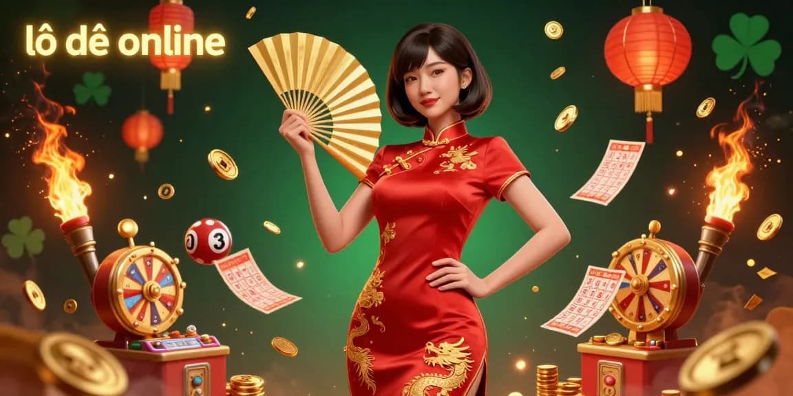 Engage with lô đề online through colorful lottery elements and vibrant energy.
