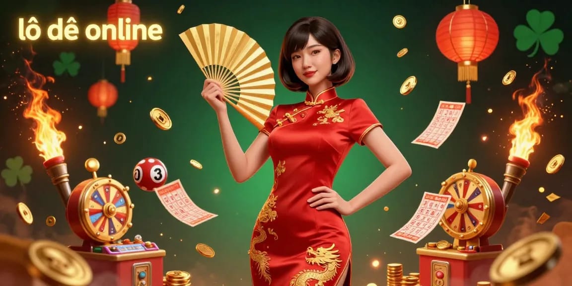 Engage with lô đề online through colorful lottery elements and vibrant energy.