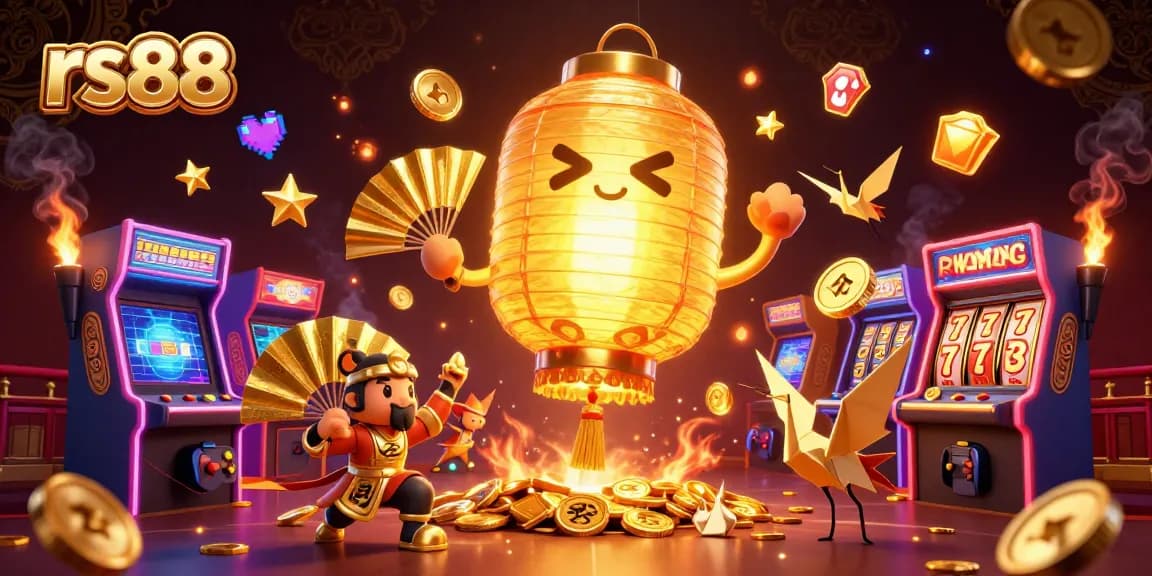 Experience thrilling casino action with rs88's vibrant games, golden lanterns, and lucky symbols.