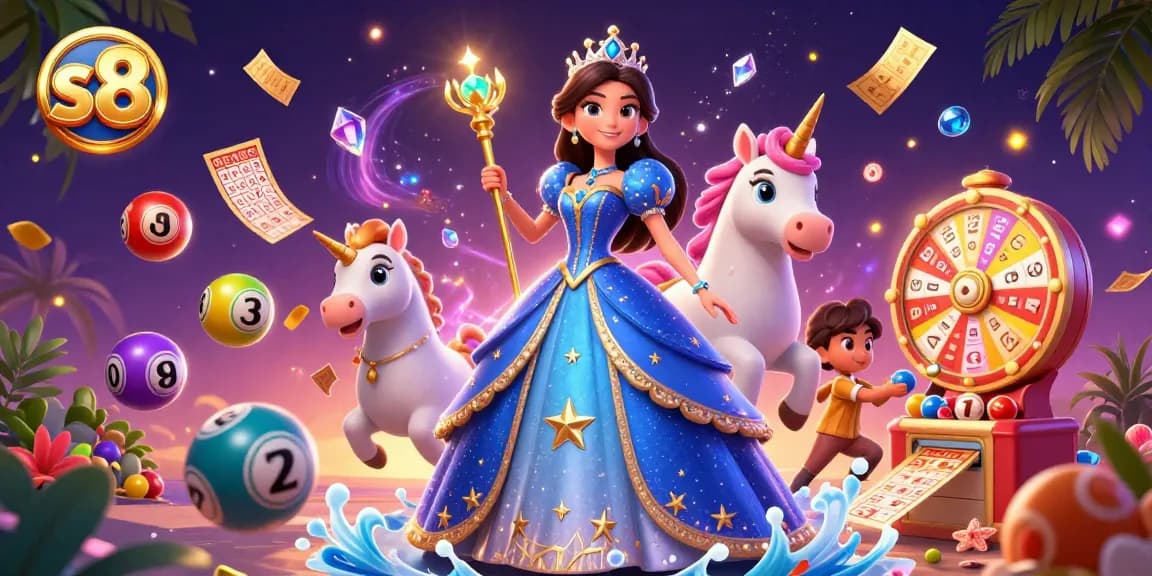 S8 captures winning moments with vibrant lottery elements and enchanting characters.