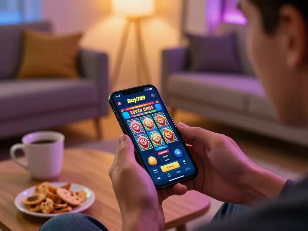Engaging gameplay on Bay789 app showcasing a user winning big on their smartphone.