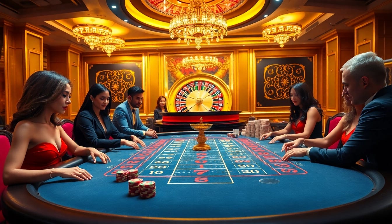 Experience the excitement of gambling at https://888vi.com.co/ as players engage in a lively casino scene.