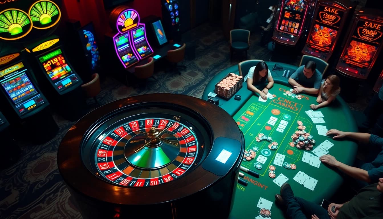 Experience thrilling gameplay at 98win with vibrant casino tables and lively betting action.