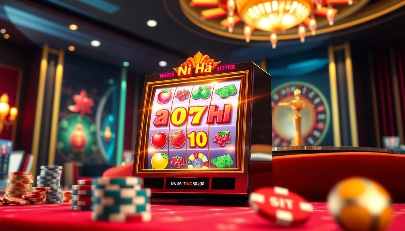 Engaging slot game nổ hũ on a stylish casino interface with vibrant visuals and exciting elements.