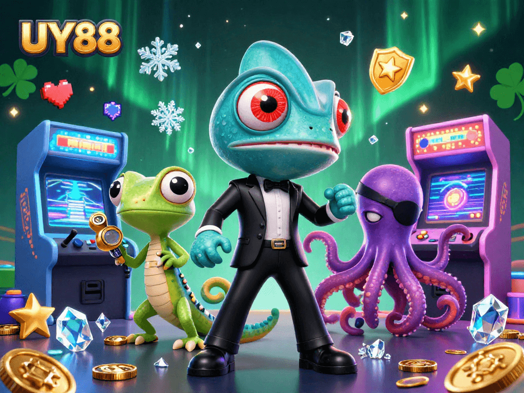 Engage in thrilling gameplay at UY88 with colorful arcade games and vibrant characters.