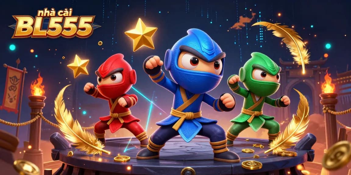 Explore thrilling gameplay at nhà cái BL555 with vibrant 3D characters and dynamic casino elements.