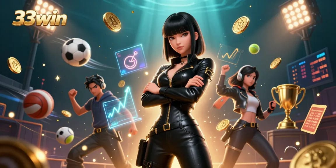 Experience the thrill of 33win with dynamic sports betting action and vibrant visuals.