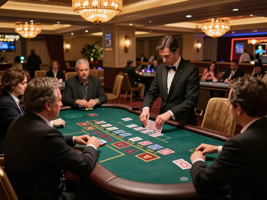 Players engaged in a thrilling Baccarat game at Casino SC88, showcasing an exciting atmosphere.