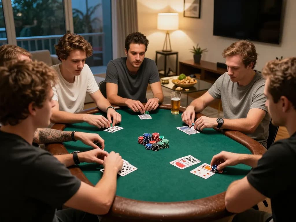 Players enjoying poker at home while accessing https://n188.build/ for a seamless gaming experience