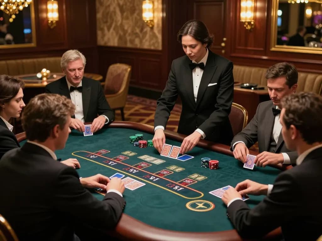 Experience strategic blackjack gameplay at vu88's luxurious casino.
