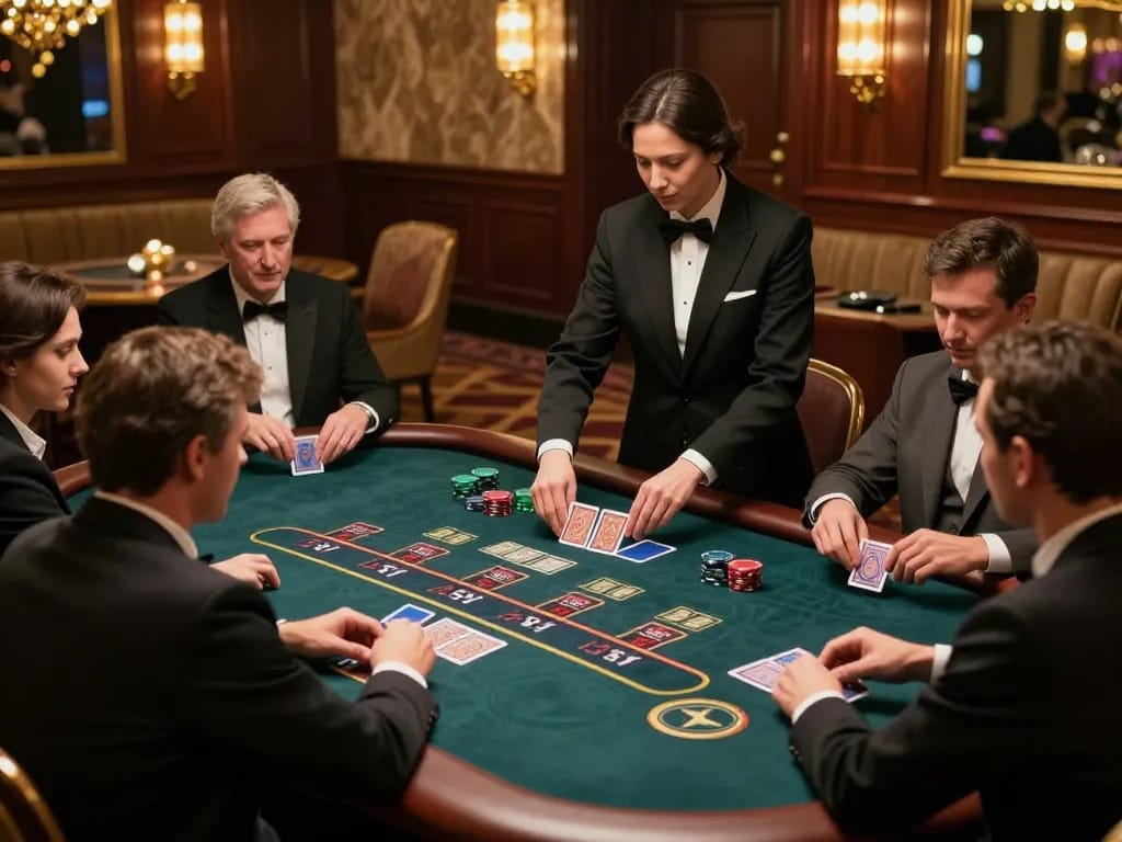 Experience strategic blackjack gameplay at vu88's luxurious casino.