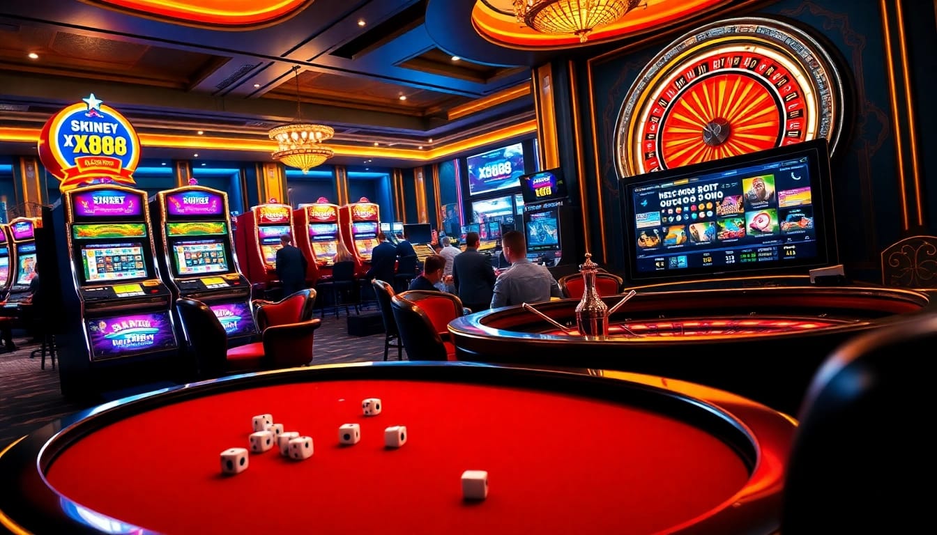 Engage with XX88's thrilling casino atmosphere at a vibrant poker table.