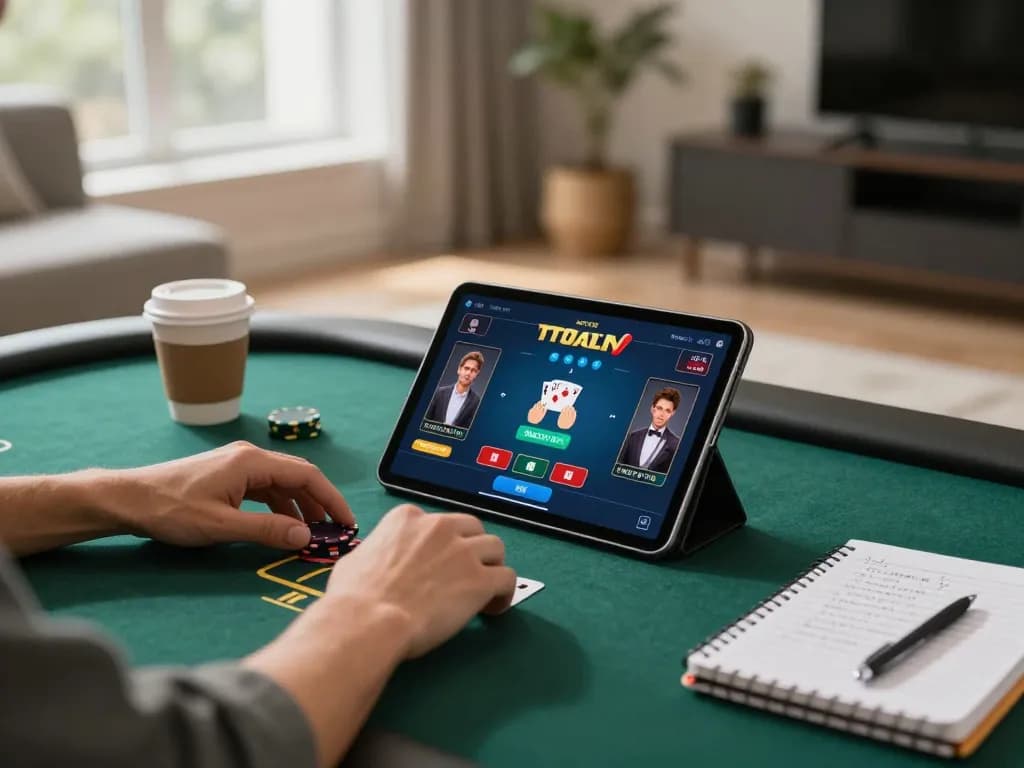 13win player placing strategic bets in an engaging online poker environment
