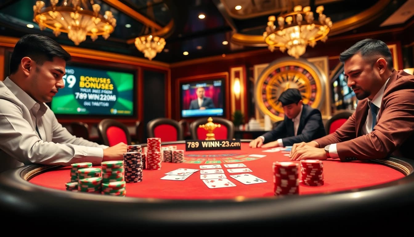 Join the excitement at 789win223.com with players engaged in high-stakes poker strategy.