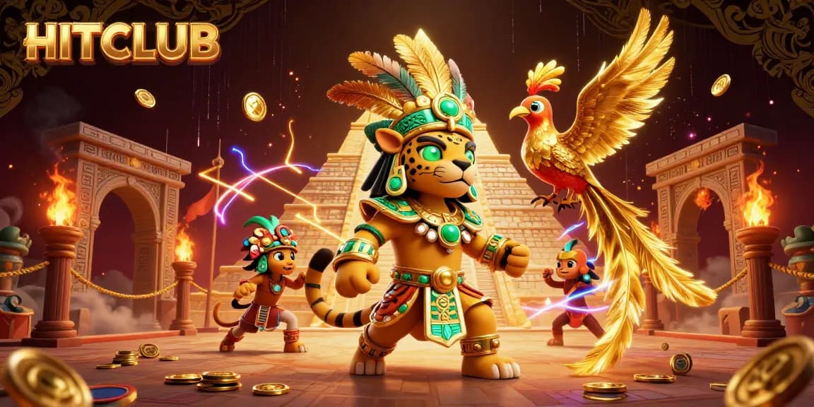 Experience exciting games at HITCLUB, featuring vibrant casino elements and dynamic characters.