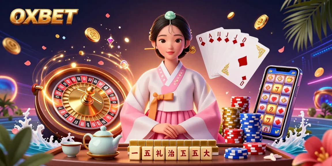 Engage with OXBET's vibrant 3D casino scene, showcasing elegance and excitement in gaming.