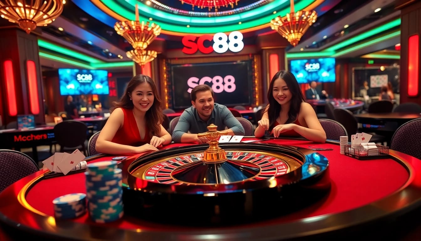 Experience excitement at SC88 Chính Thức casino with vibrant gaming atmosphere.