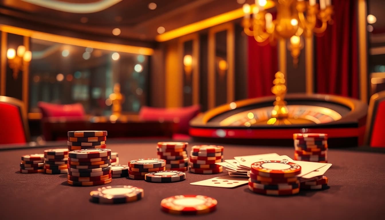 Tham gia vào sự hồi hộp tại https://bl-555.cloud/ với một bàn chơi sang trọng và bánh xe roulette trong không gian sòng bạc sôi động.
