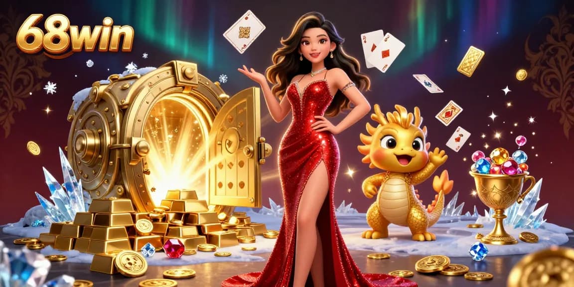 Experience thrilling games and vibrant action at 68win with stunning visuals of dynamic casino elements.