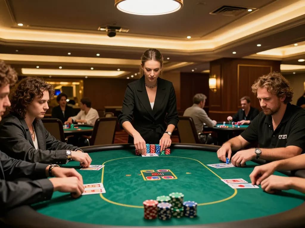 Experience the excitement of professional poker gameplay at ta888 in a sophisticated casino setting