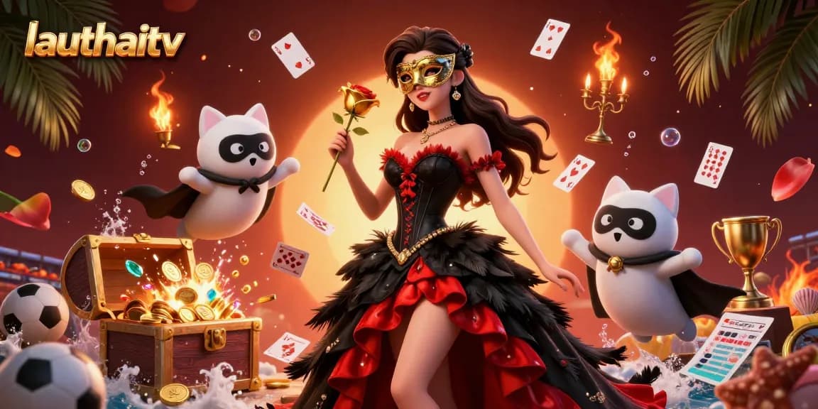 Experience thrilling action with lauthaitv, showcasing a packed scene of sports betting excitement and glamour.