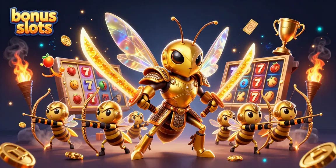 Engage with exciting bonus buy slots showcased in a dynamic 3D illustration featuring vibrant gaming elements.