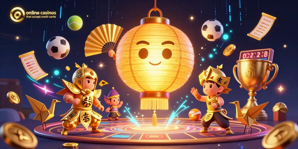 Engage with the thrilling world of online casinos that accept credit cards seamlessly in an exciting digital illustration.