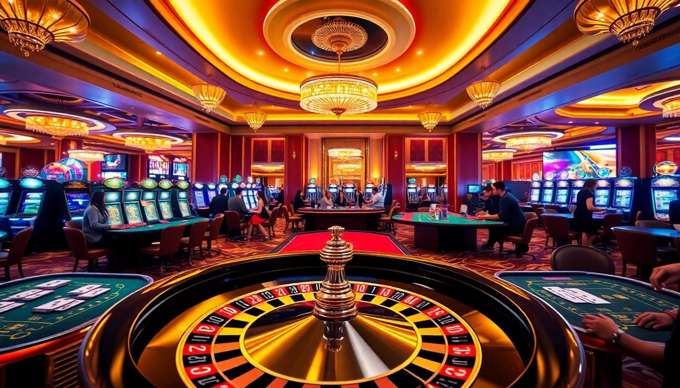 Experience the thrill of gambling at https://okwin68.net/ with professional dealers at a vibrant casino.