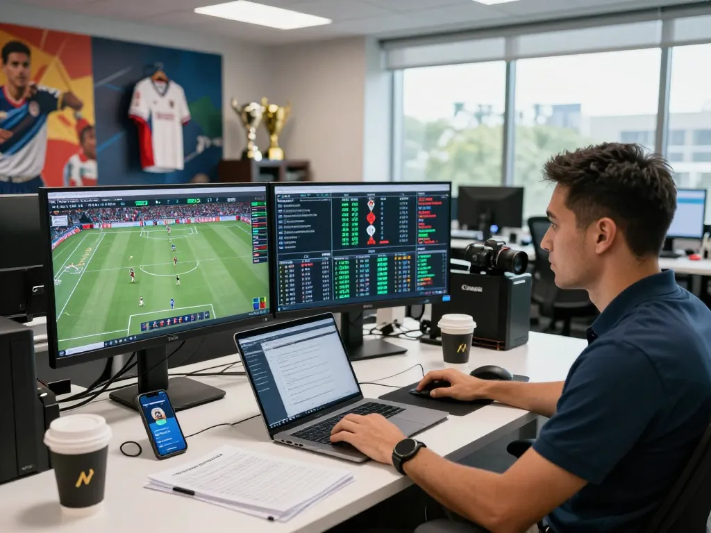 Sports analyst utilizing Bongdalu data for real-time sports insights and analysis.