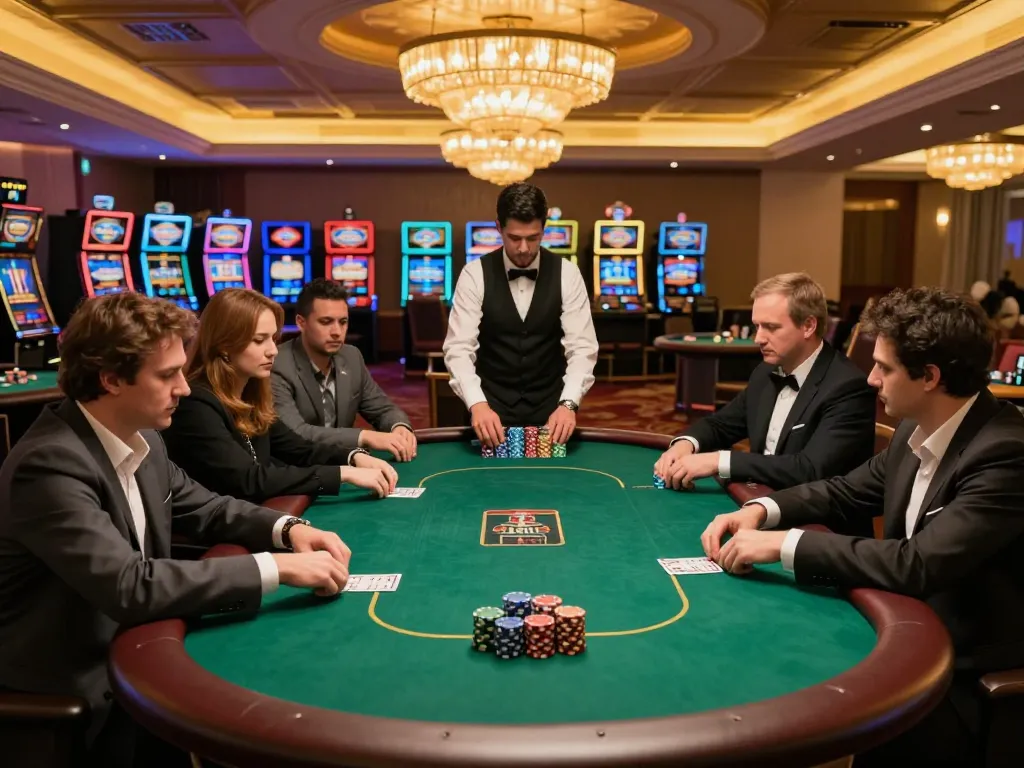 Action-packed poker scene showcasing players engaged in a C168 game strategy with intense expressions