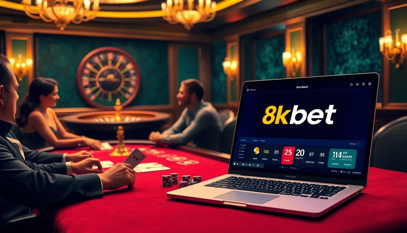 Experience the thrill of 8kbet with innovative online gambling interfaces and luxurious casino scenes.