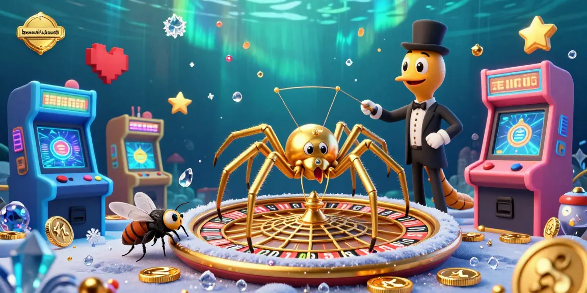 Engage in thrilling betting at beautifulsouth's vibrant casino scene with a golden spider and centipede dealer.