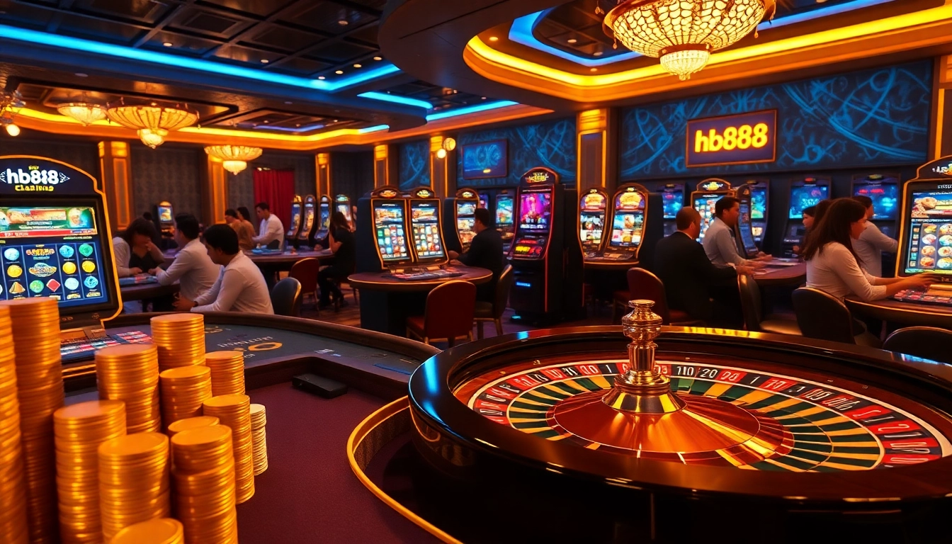 Engaging in hb88 online gambling with vibrant tables and exciting game visuals.