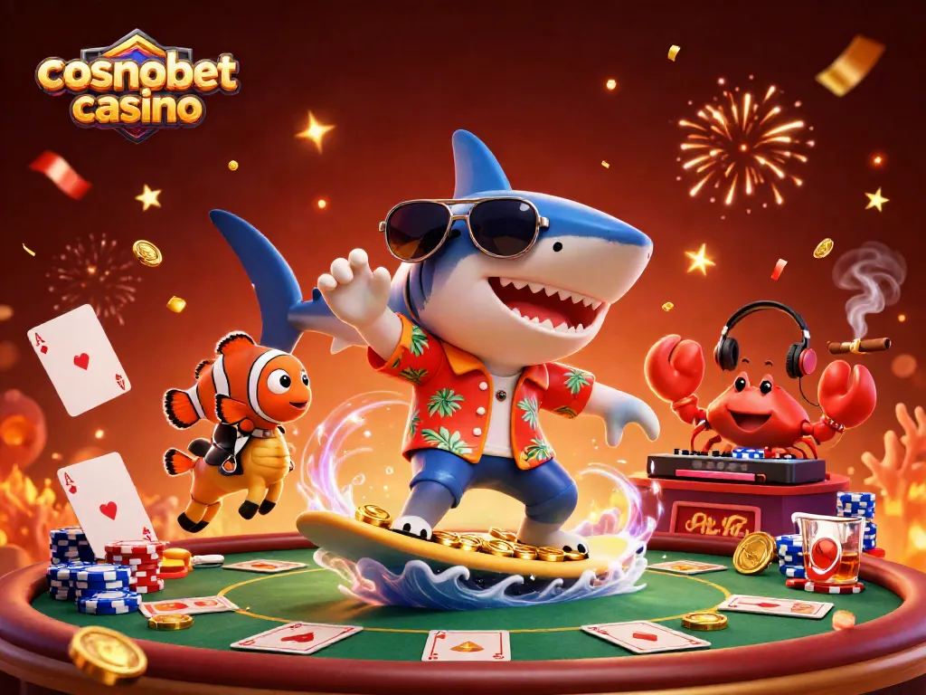 Experience the thrill of cosmobet casino with vibrant characters and dynamic gaming elements.