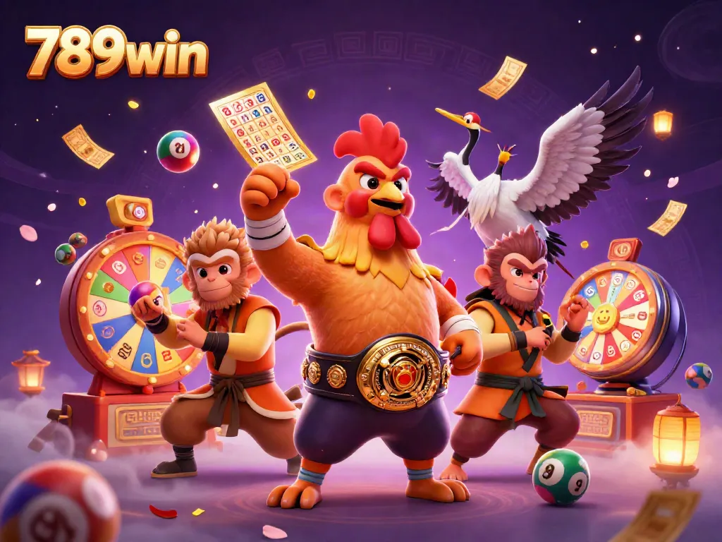 Engage in thrilling games at 789win with excitement from colorful lottery and lively characters.