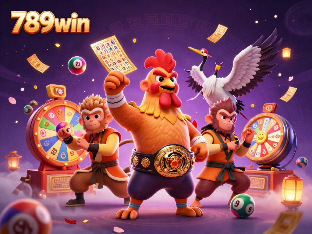 Engage in thrilling games at 789win with excitement from colorful lottery and lively characters.