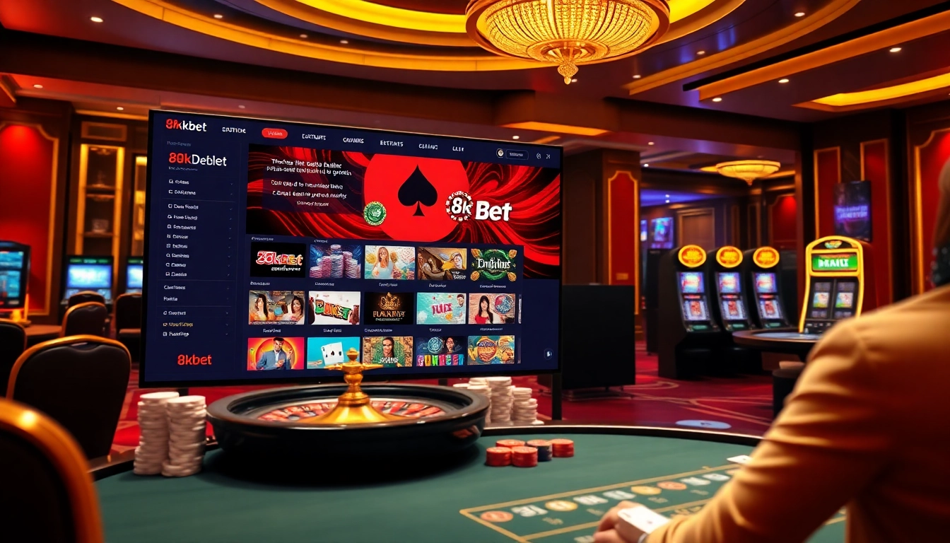 Experience thrilling casino games at 8kbet with engaging visuals and live dealers.