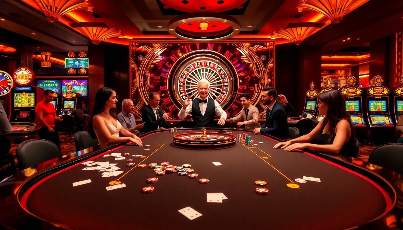 Experience thrilling gameplay with win78 at a luxurious casino table filled with excitement.
