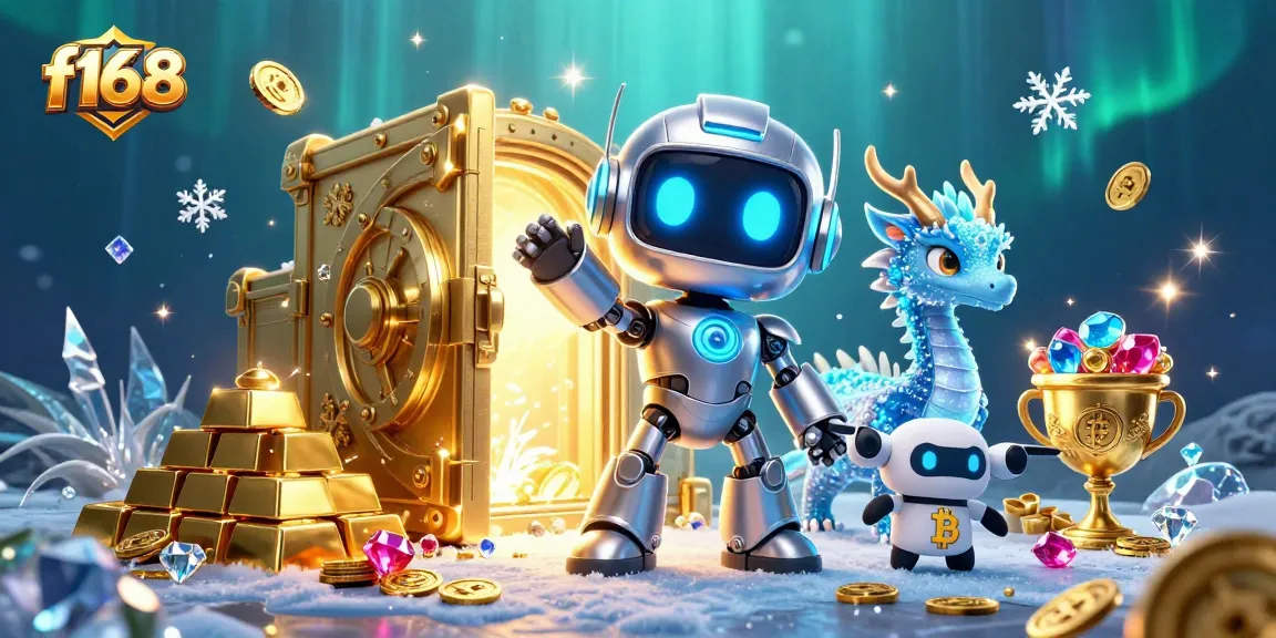 Experience winning thrills with f168 in an exciting casino scene bursting with treasures and characters.