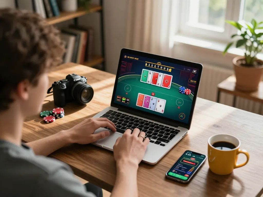 Engaging online gaming session featuring Sunwin's poker interface, showcasing strategy and excitement.