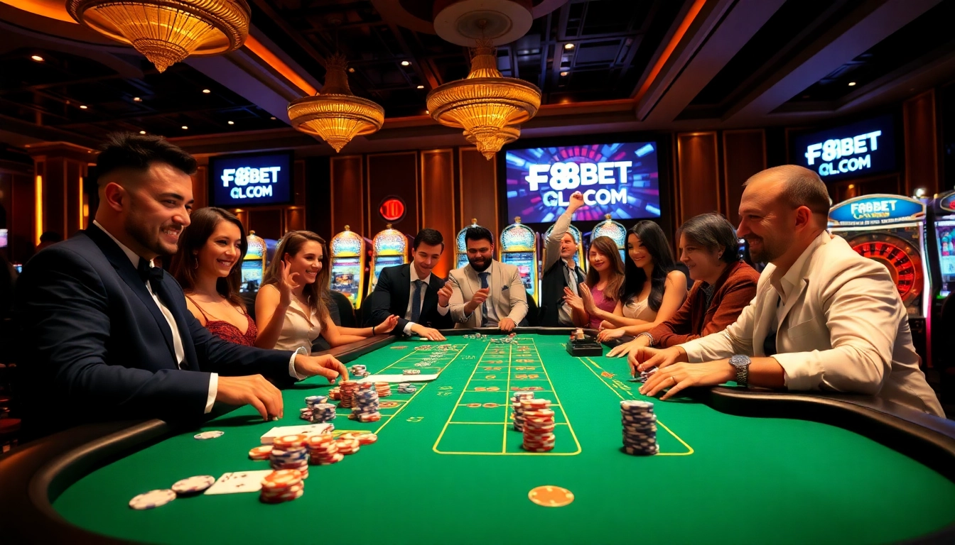 Enjoying high-stakes gaming action at F8BET COM with vibrant casino ambiance.