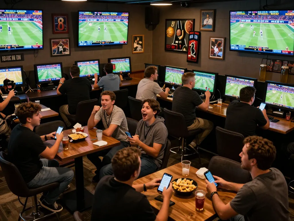 Experience the excitement of sports betting at qh88go with enthusiastic fans and live screens.