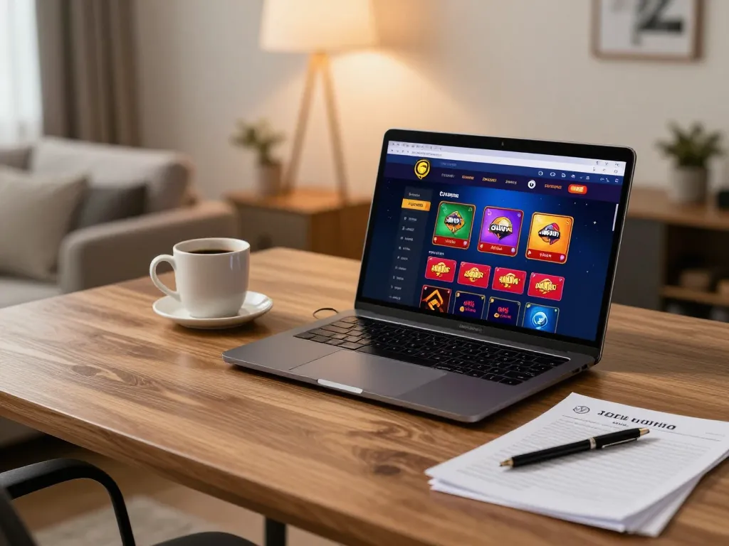 Engaging gameplay at Sunwin online casino with a player strategizing on a laptop.