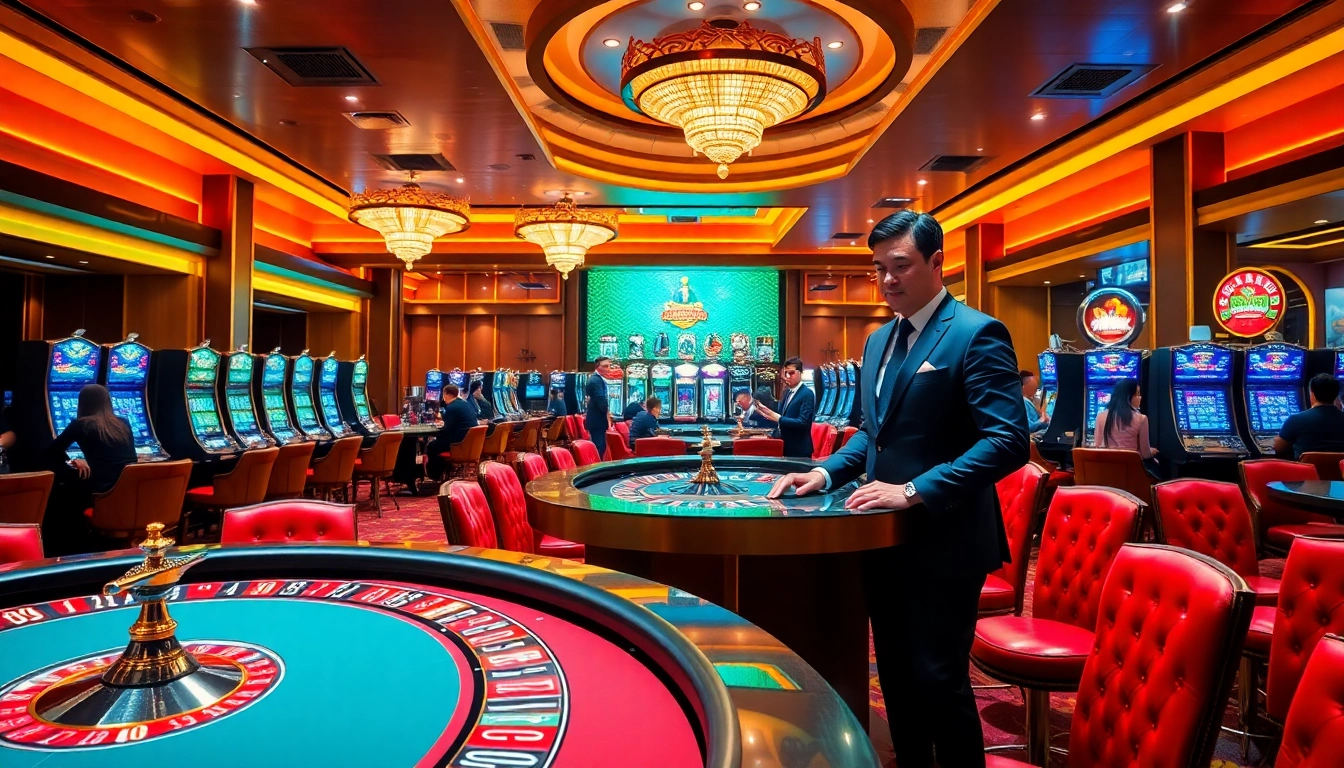Engaged players enjoying casino games at https://thabet77.sa.com/ with vibrant tables and a rich atmosphere.