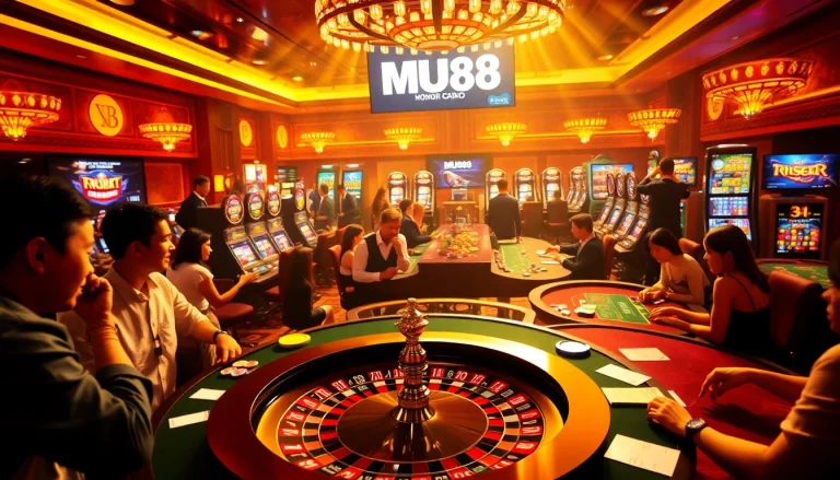 Experience excitement with the link vào mu88 at a dynamic online casino, featuring thrilling games and bright atmosphere.