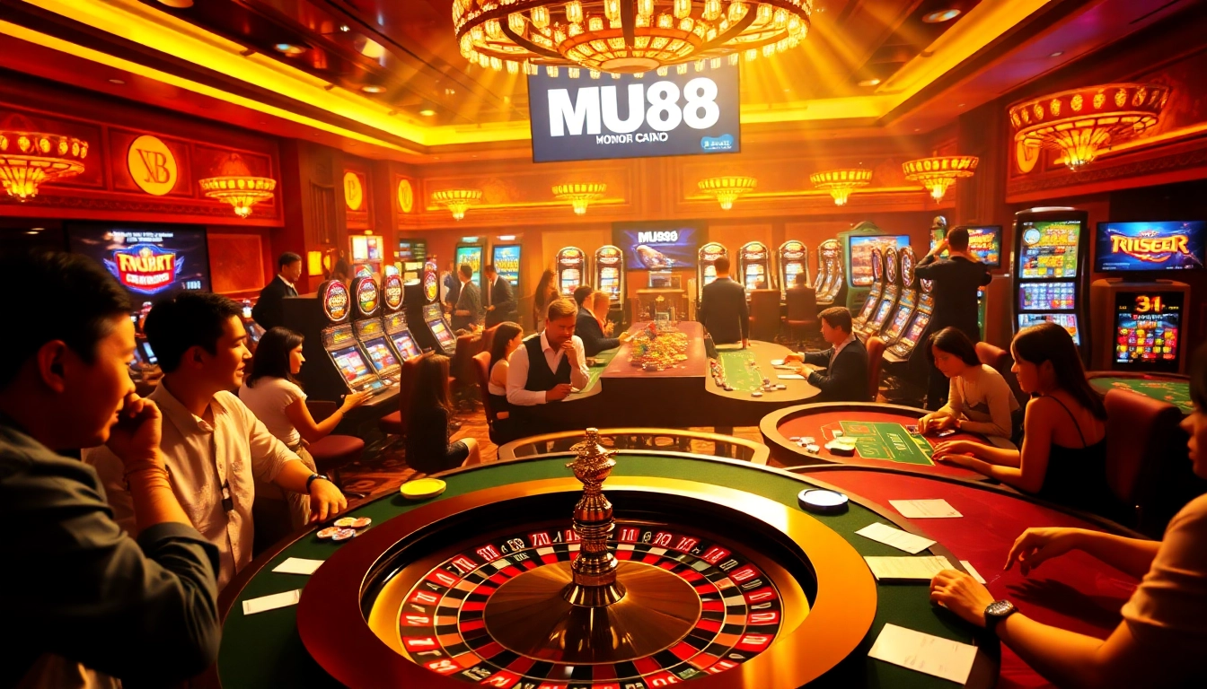 Experience excitement with the link vào mu88 at a dynamic online casino, featuring thrilling games and bright atmosphere.