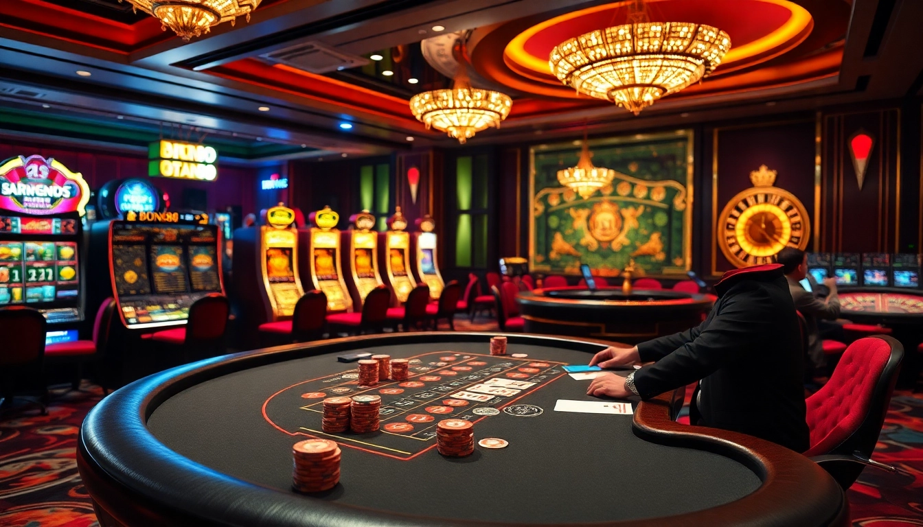 Bong88 offers an immersive casino experience with sophisticated Baccarat tables and live dealers, enhancing your gaming adventure.