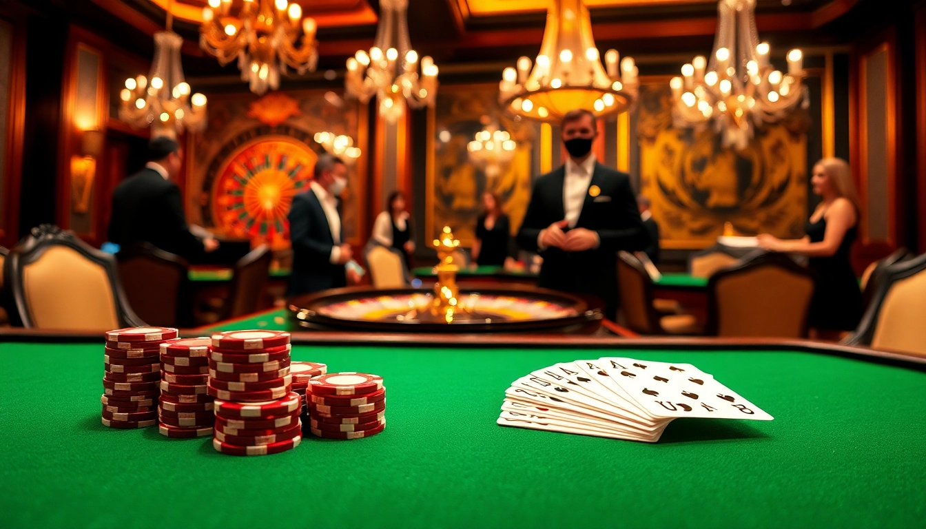 Experience the luxurious thrill of az888 casino gaming with vibrant chips and glamorous roulette.
